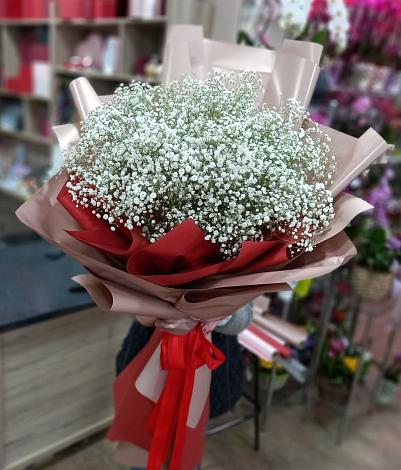 Букет цветов из: Гипсофила в Псыгансу