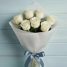 Букет 7 Белых роз Эдлесс Лав #REPLACE_PRED# Псыгансу