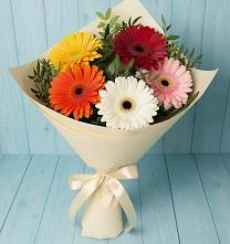 Букет цветов из:  Герберы в Псыгансу