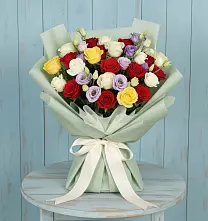 Букет цветов из:  Розы в Псыгансу