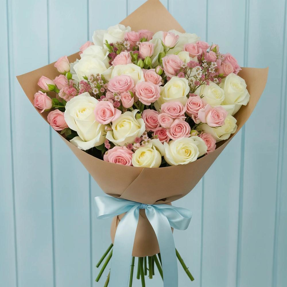 Букет цветов из: Розы в Псыгансу