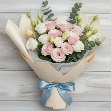 Букет цветов из:  Лизиантусы в Псыгансу
