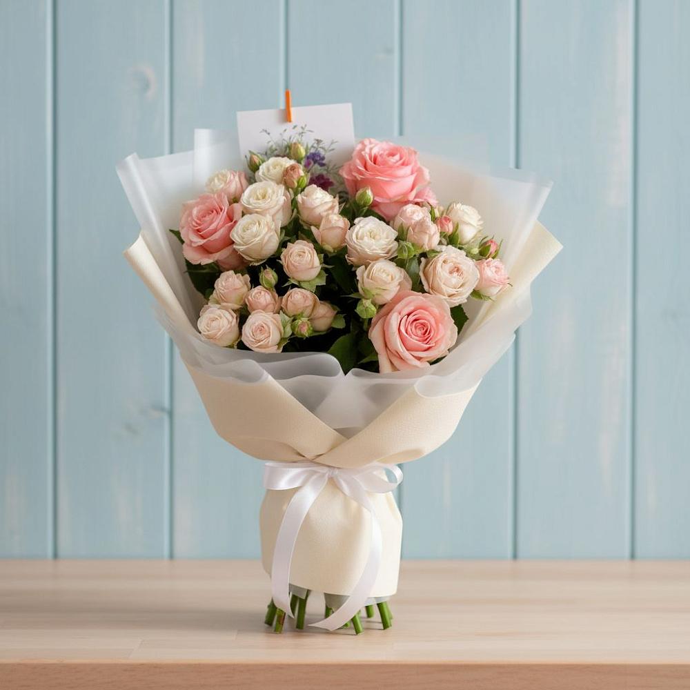 Букет цветов из: Розы в Псыгансу