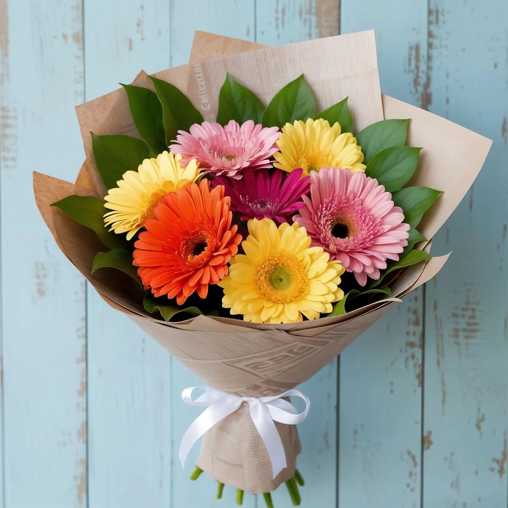 Букет цветов из: Герберы в Псыгансу