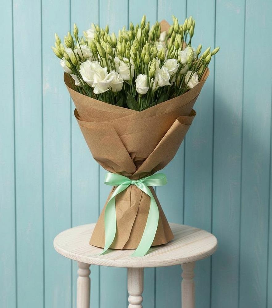 Букет цветов из: Лизиантусы в Псыгансу