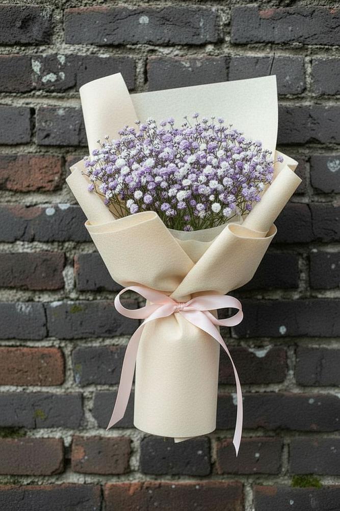 Букет цветов из: Гипсофила в Псыгансу