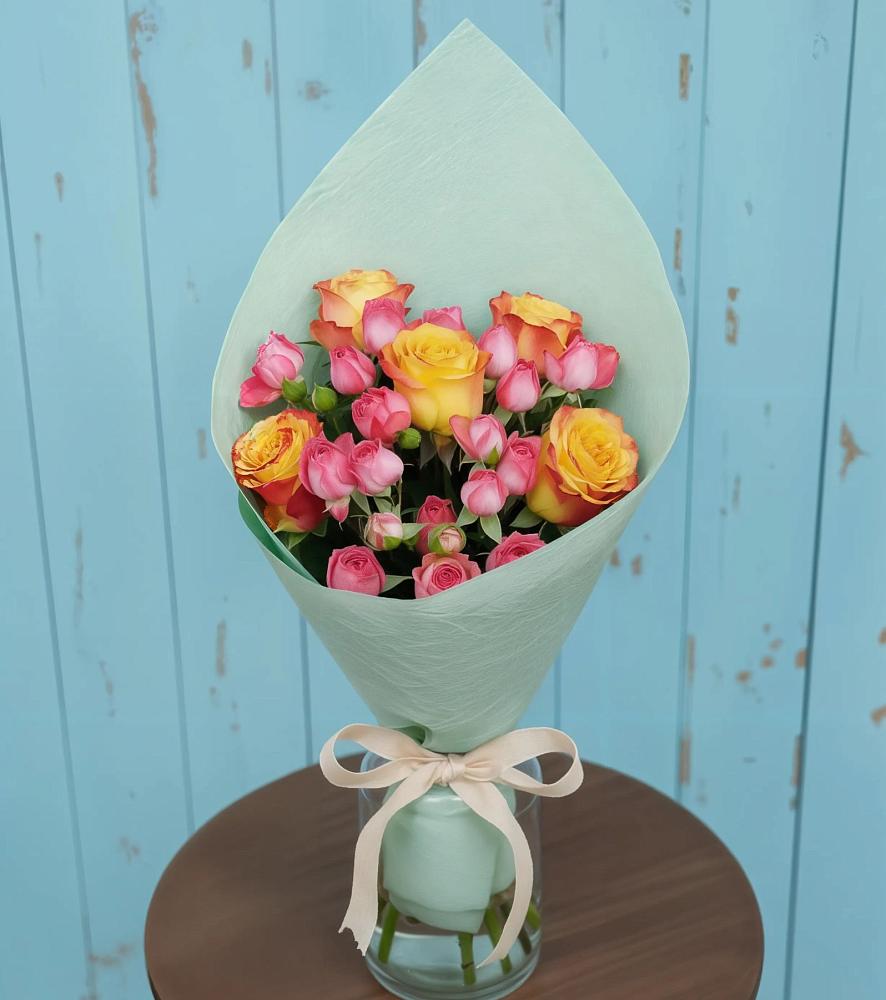 Букет цветов из: Розы в Псыгансу