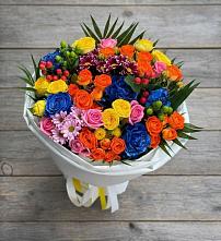 Букет цветов из:  Розы и Хризантемы #REPLACE_PRED# Псыгансу