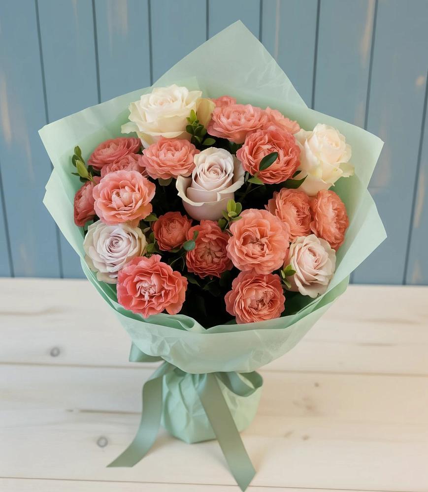 Букет цветов из: Розы в Псыгансу