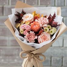 Букет цветов из:  Гвоздики, Хризантемы и Розы в Псыгансу