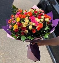 Букет Микс из разноцветных кустовых роз #REPLACE_PRED# Псыгансу