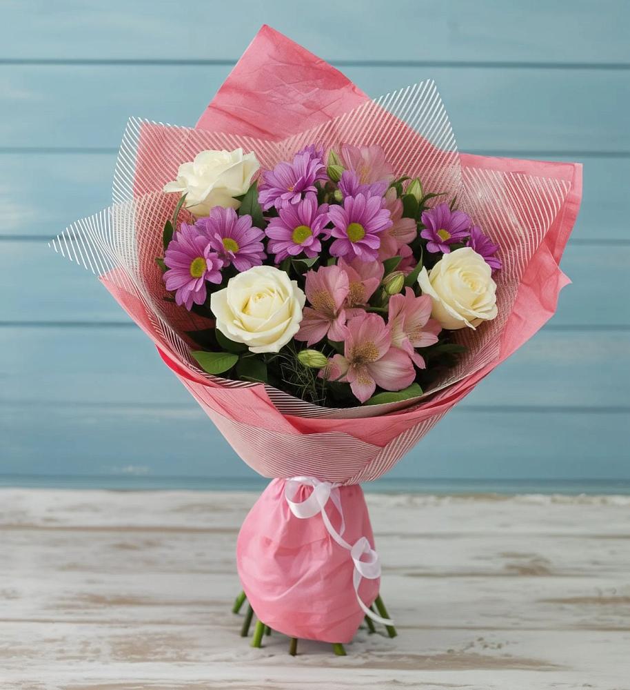 Букет цветов из: Герберы в Псыгансу