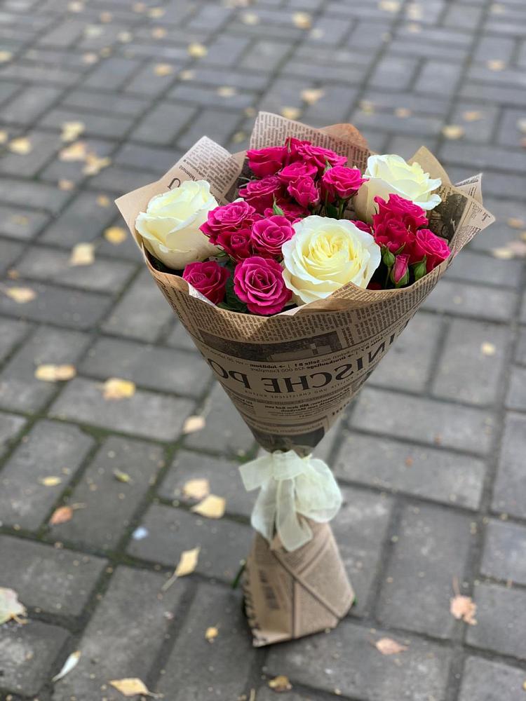 Букет цветов из: Розы в Псыгансу